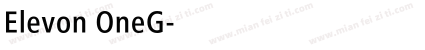 Elevon OneG字体转换